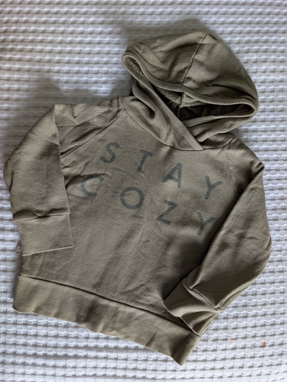 Childhoods Clothing Stay Cozy Greige Cotton Sweatshirt